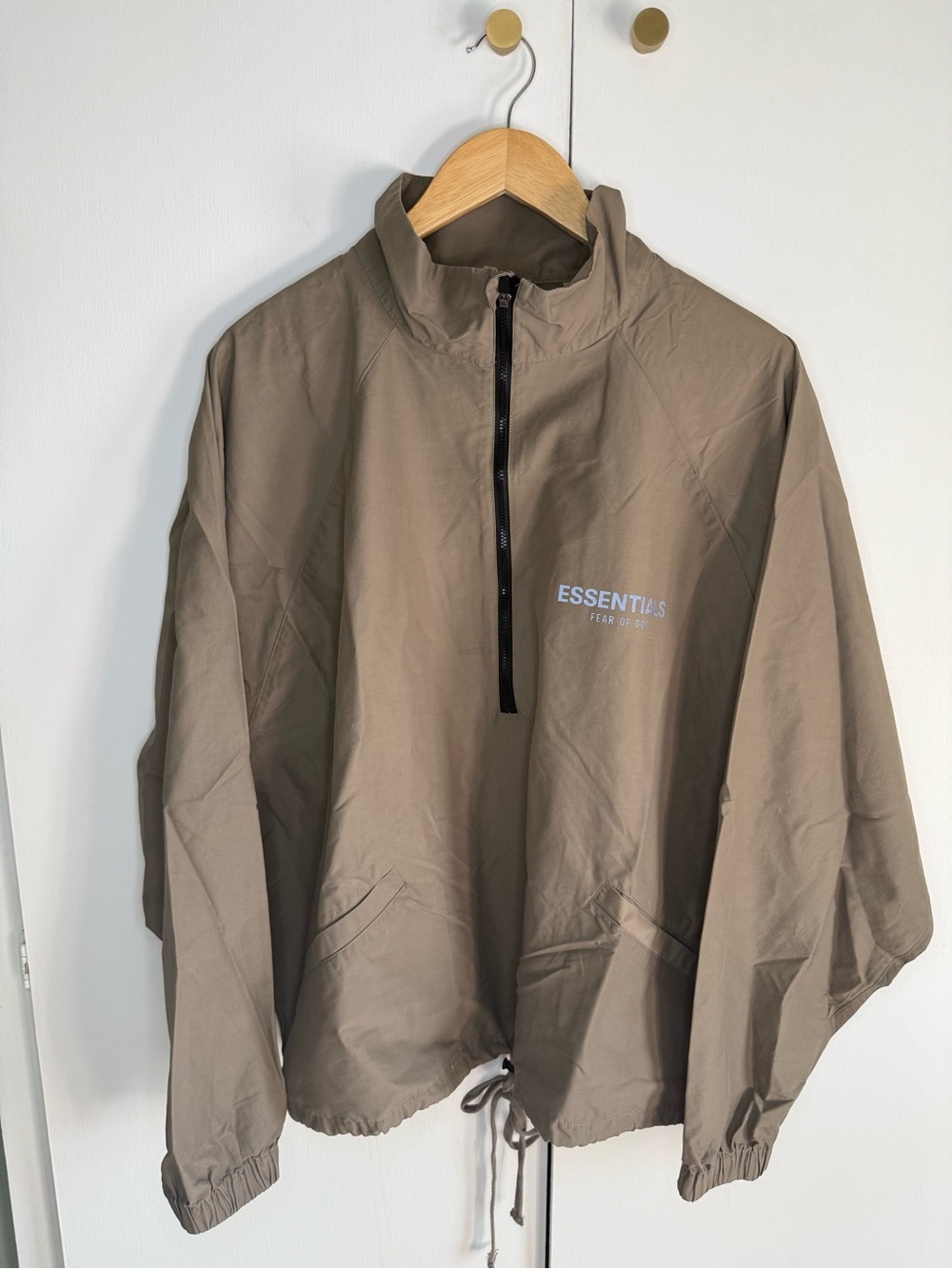 Fear of God Taupe Pullover Windbreaker